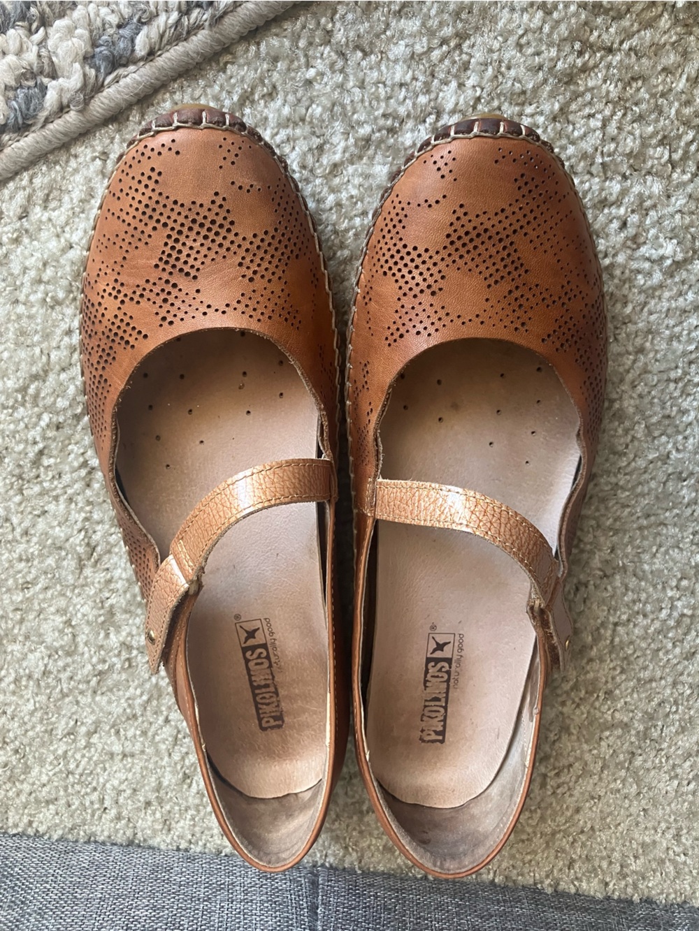 Pikolinos Jerez Mary Jane - Brandy size 40